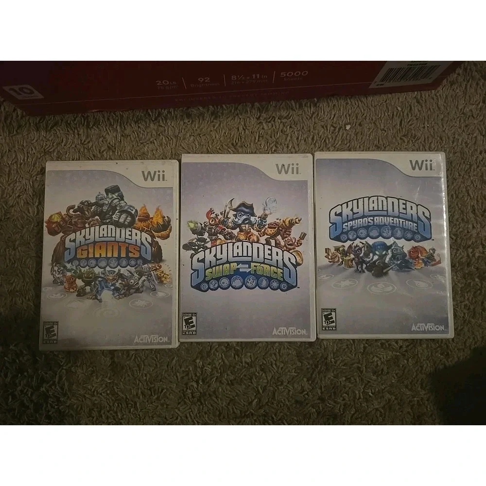 Lot of 3 Skylanders Games for the Wii